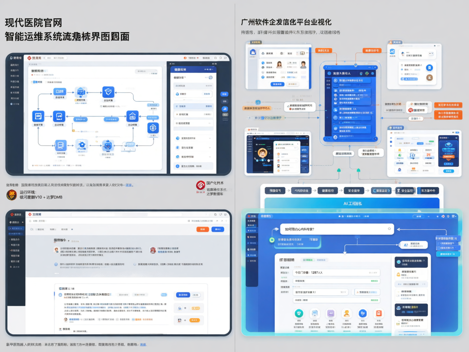 AI工程化与信创协同:广州软件企业打造医院官网智能运维新体系
