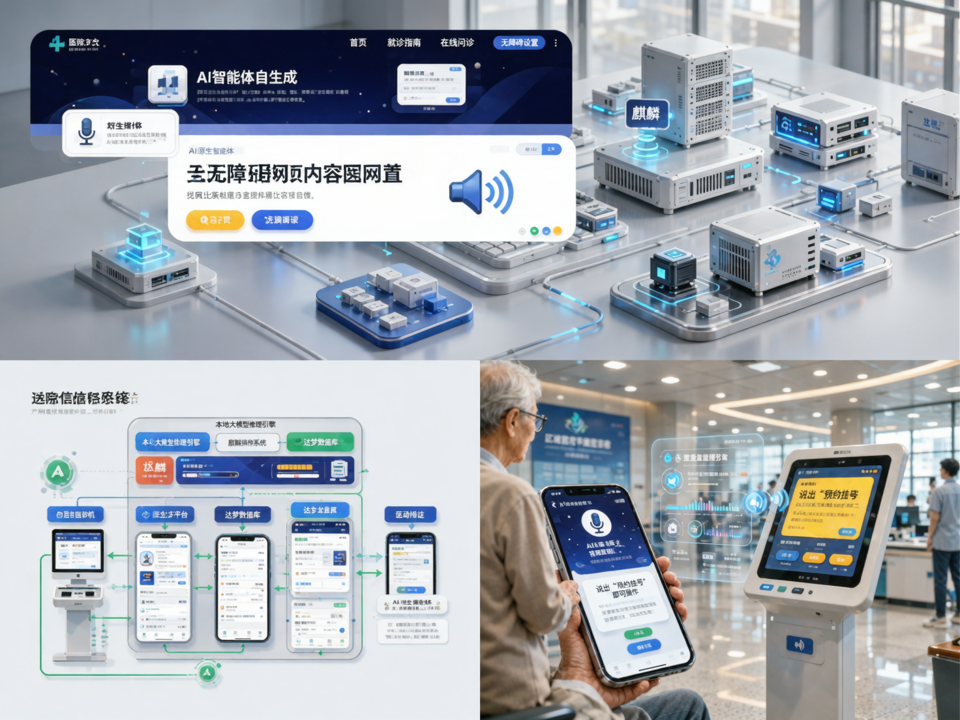 AI原生智能体与轻量化边缘推理协同:广州软件企业构建信创合规型医院官网无障碍内容生成与动态适配新范式