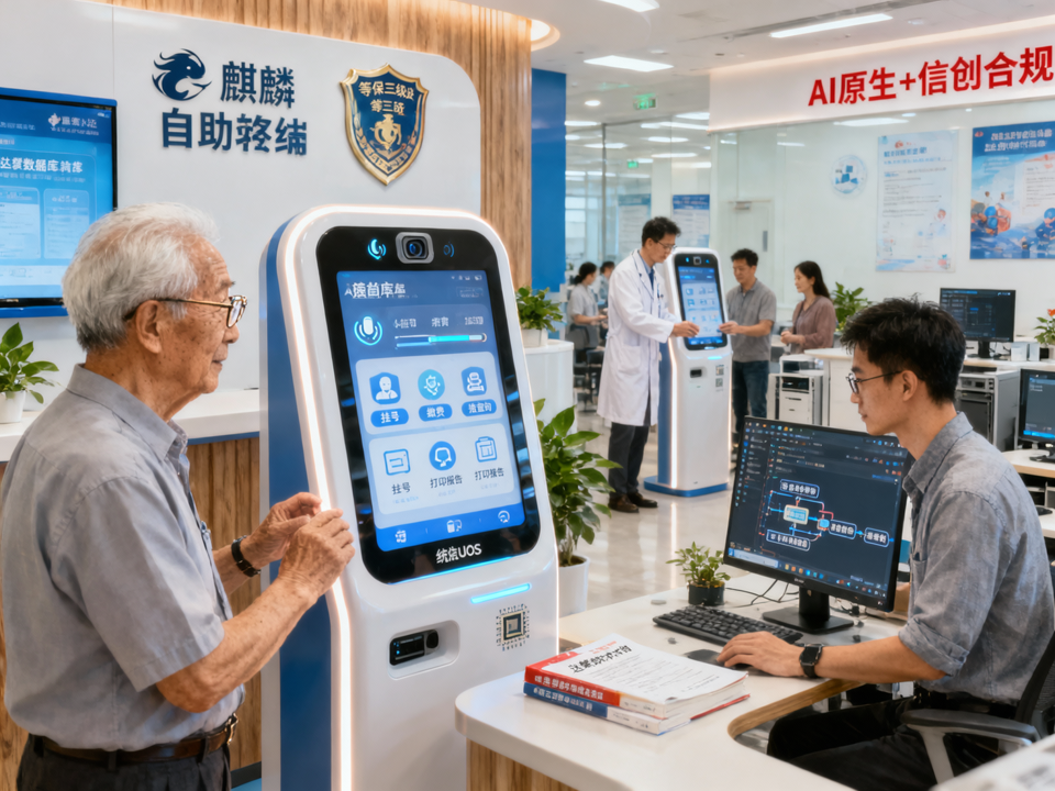 AI原生智能体与信创底座协同:广州软件企业构建等保合规型医院自助终端多模态交互安全新范式